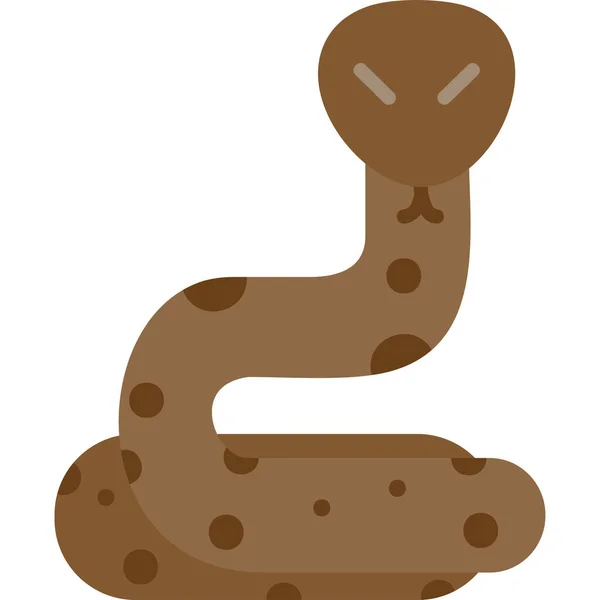Ilustración Vectorial Una Serpiente Dibujos Animados — Vector de stock