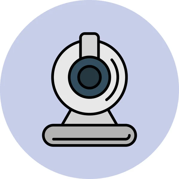 Webcam Einfaches Design Der Webcam Ikone — Stockvektor