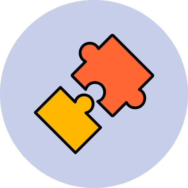 Puzzle Symbol Vektor Illustration — Stockvektor