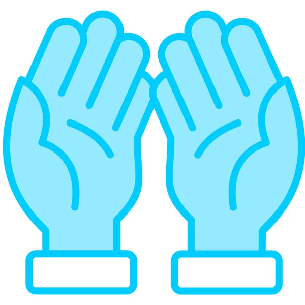 Guantes Icono Web Ilustración Simple — Vector de stock