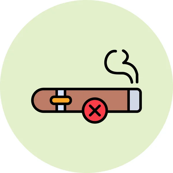 Icono Cigarrillo Vector Ilustración — Vector de stock