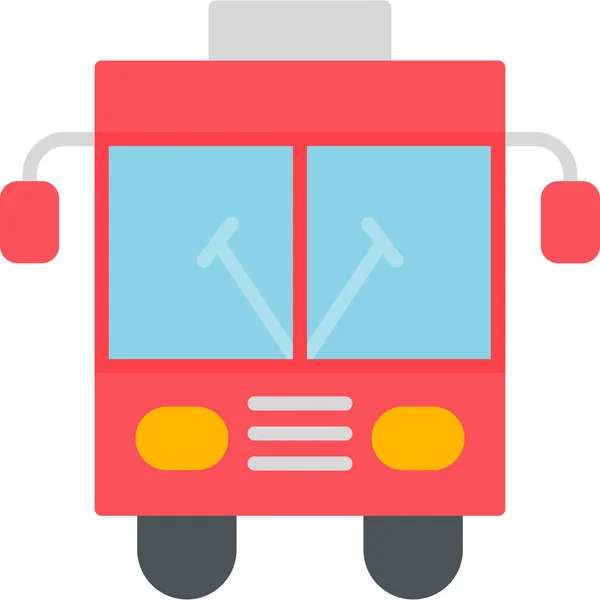 Icono Moderno Autobús Escolar Vector Ilustración — Archivo Imágenes Vectoriales