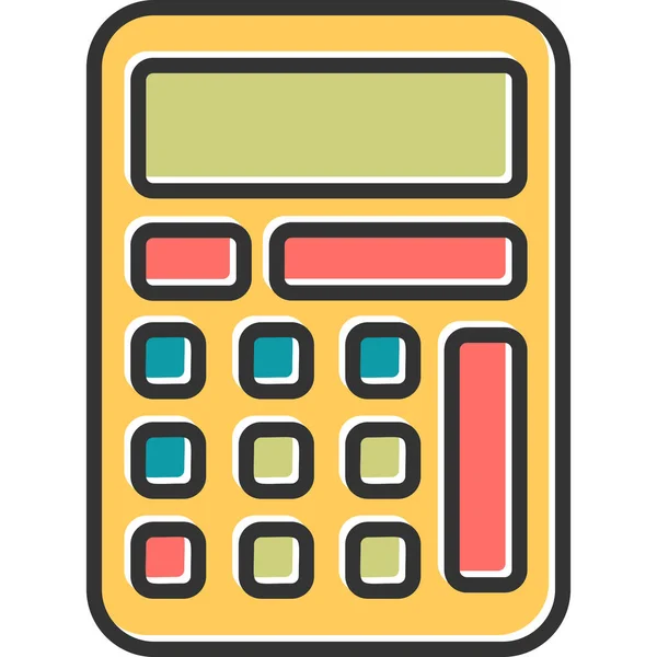 Calculadora Ícone Web Design Simples — Vetor de Stock