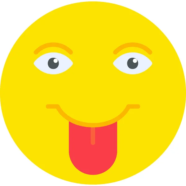Emoji Web Icon Simple Illustration — Stock Vector
