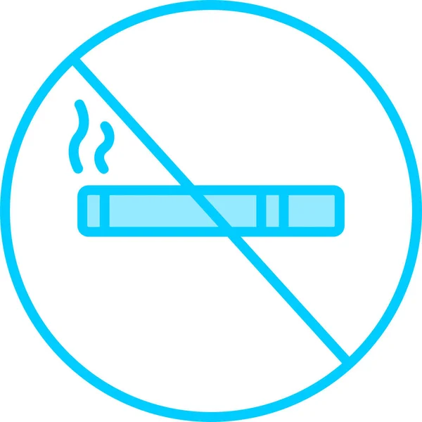Απομονωμένο Εικονίδιο Καπνίσματος Αφηρημένο Φόντο — Διανυσματικό Αρχείο
