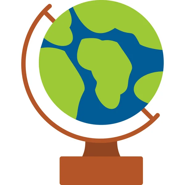 Globe Icône Web Illustration Simple — Image vectorielle