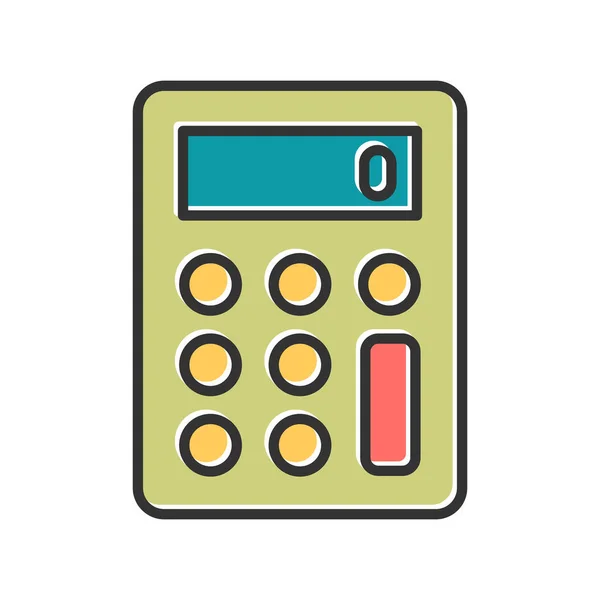 Calculator Icon Vector Illustration — Stock Vector