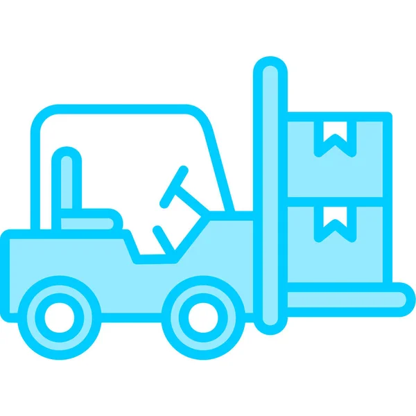 Delivery Truck Simple Illustration — Stock Vector