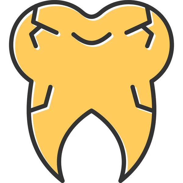 Зуб Иконка Сайта — стоковый вектор