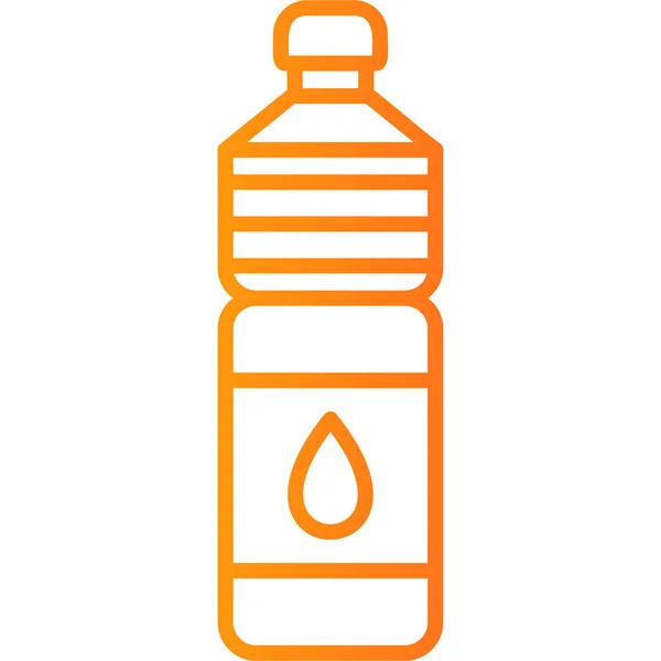 Pić Butelkę Wody Grafika Napoju Ilustracja — Wektor stockowy
