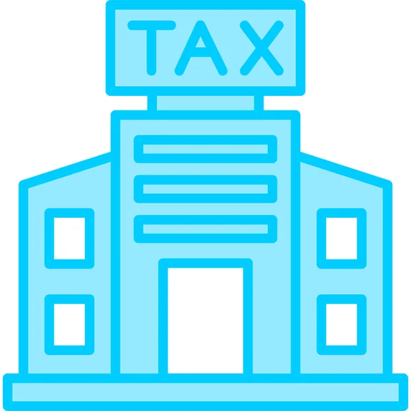 Ilustrace Vektoru Budovy Daňového Úřadu — Stockový vektor