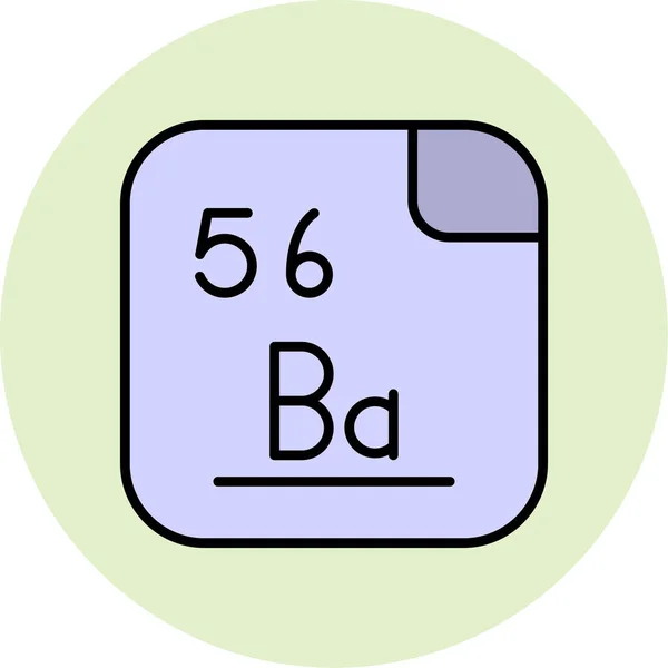 Illustration Vectorielle Icône Baryum — Image vectorielle