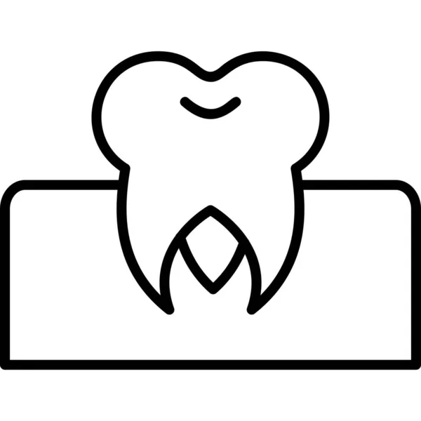 Ilustração Vetorial Dente Molar —  Vetores de Stock