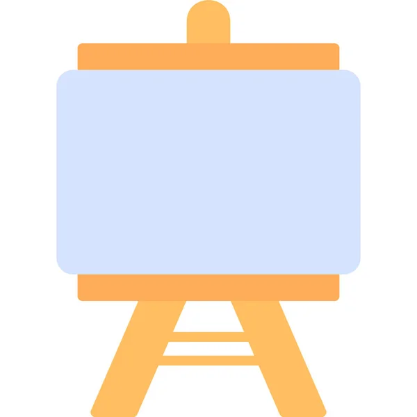 Easel Web Icon Simple Illustration — Stock Vector