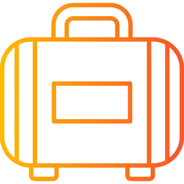 Suitcase Web Icon Vector Illustration — Stock Vector