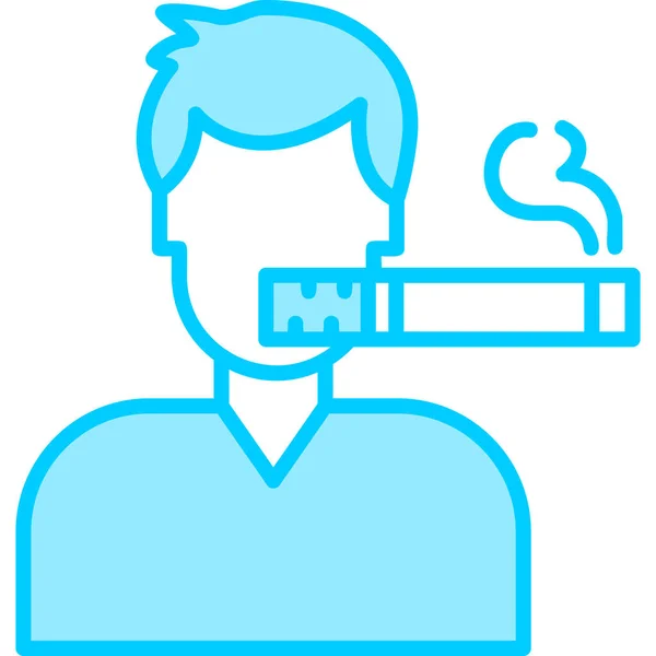 Smoking Web Icon Simple Design — Stock Vector