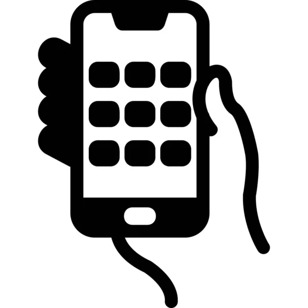 Dial Screen Web Symbol Einfache Illustration — Stockvektor