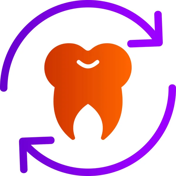 Soins Dentaires Icône Illustration Vectorielle — Image vectorielle