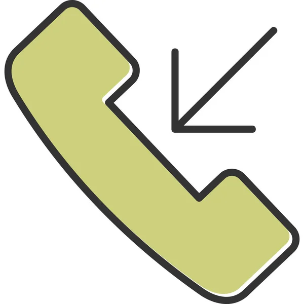 Ikona Telefonního Hovoru Vektorová Ilustrace — Stockový vektor