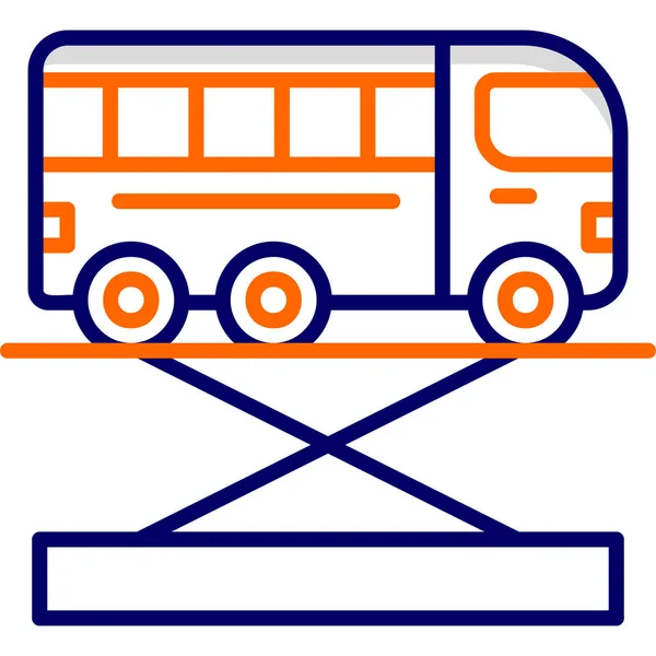 Bus Jack Icono Moderno Vector Ilustración — Vector de stock