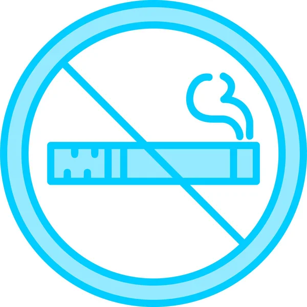 Soyut Grupta Sigara Içilen Simge Yok — Stok Vektör
