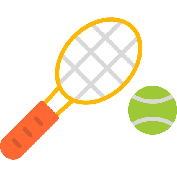 Racket Icône Web Illustration Simple — Image vectorielle
