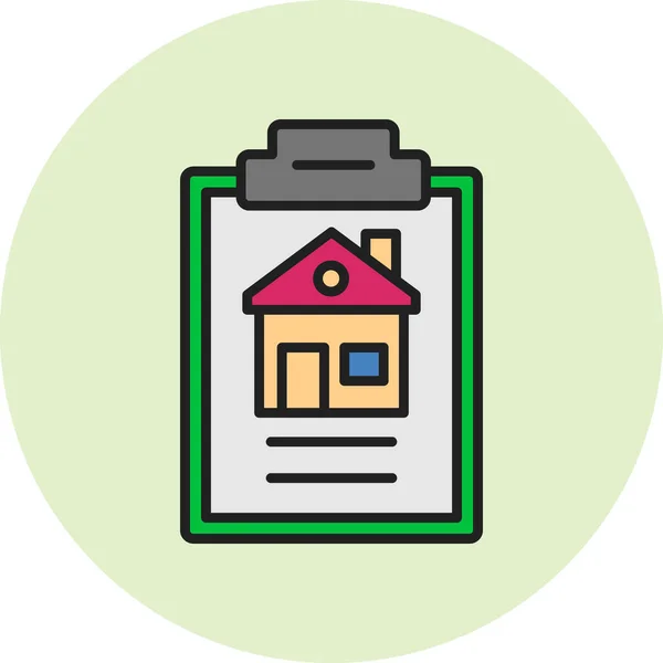 Casa Vista Previa Vector Icono Señal Línea Delgada Ilustración Símbolo — Archivo Imágenes Vectoriales