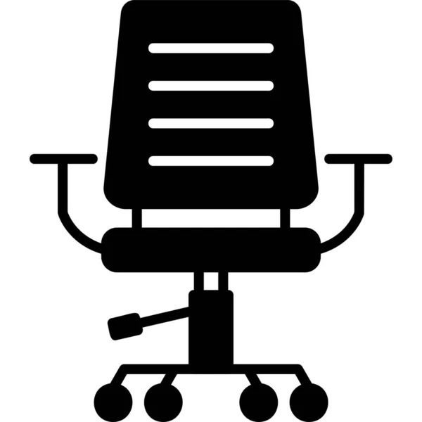 Stuhl Web Ikone Einfaches Design — Stockvektor