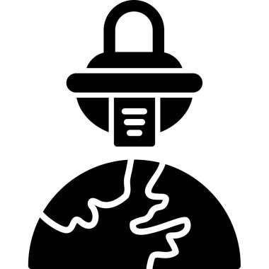 Space Ship On Earth. web flat icon