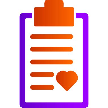 Kalp. Web simgesi basit illüstrasyon