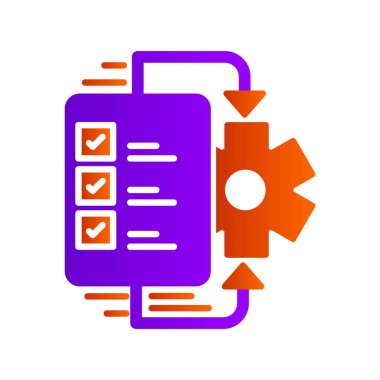 vector illustration of project management modern icon in design