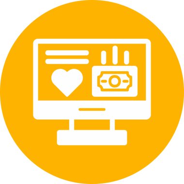 Modern simge ve vektör illüstrasyonunu finanse eder