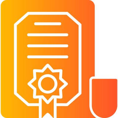 belge simgesi, vektör çizimi