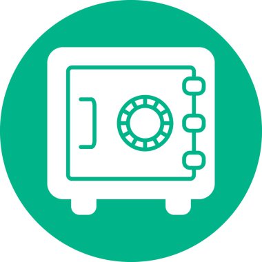 Modern güvenlik simgesinin vektör illüstrasyonu