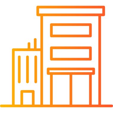 Ofis simgesi vektör illüstrasyonu