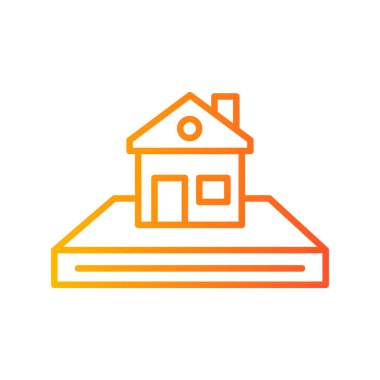 Land, Plot icon vector illustration