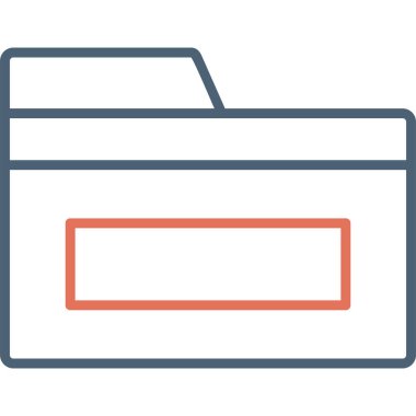 folder icon, web simple illustration