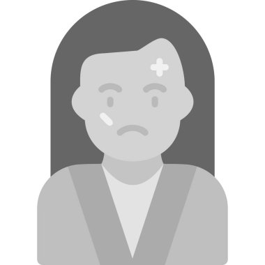 vektör kayıpları avatar simgesi basit bir stilde