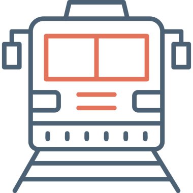 graphic illustration of locomotive train on railroad