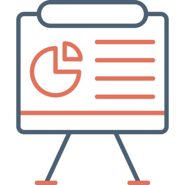 Rapor ver. Web simgesi basit illüstrasyon