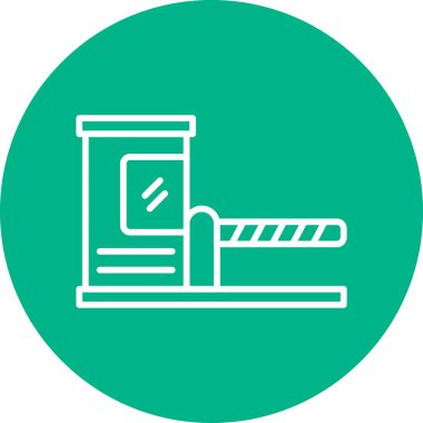 park arabası renk vektörü simgesi, düz tasarım