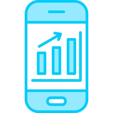 Mobil Analizler, akıllı telefon aygıtının dijital illüstrasyonu