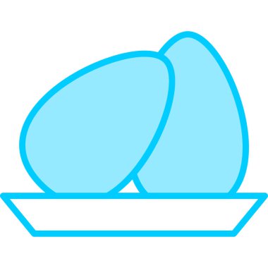 Yumurta ağ simgesi vektör illüstrasyonu