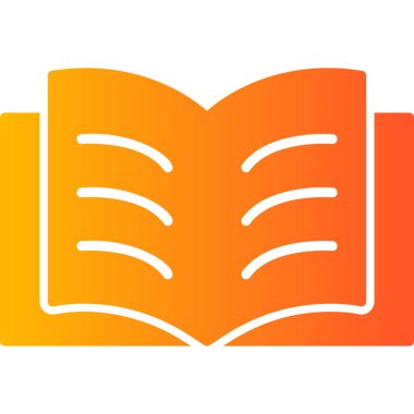 Kitap. Web simgesi basit illüstrasyon