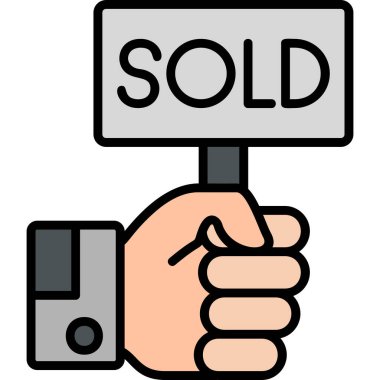 Basit illüstrasyon web simgesi satıldı