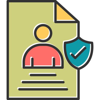 User logo an Data, simple icon for web page  