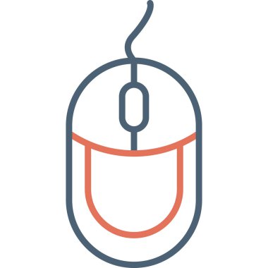 fare düz vektör simgesi