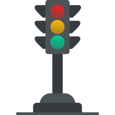 Trafik ışığı simgesi. vektör illüstrasyonu