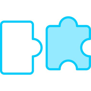 Bulmaca simgesi vektör çizimi 