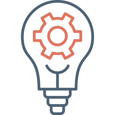 Bir fikrim var. Web simgesi basit illüstrasyon